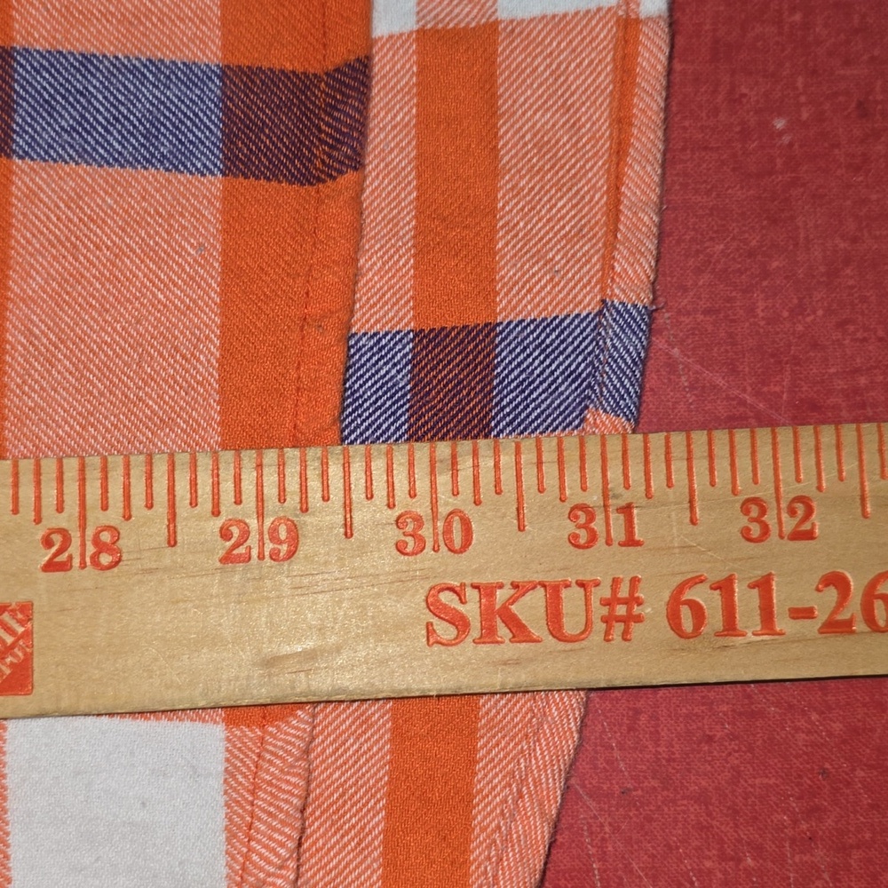 Clemson University Tigers Plaid Woven Tunic Long Sleeve Shirt Womens Size XL - Picture 11 of 11
